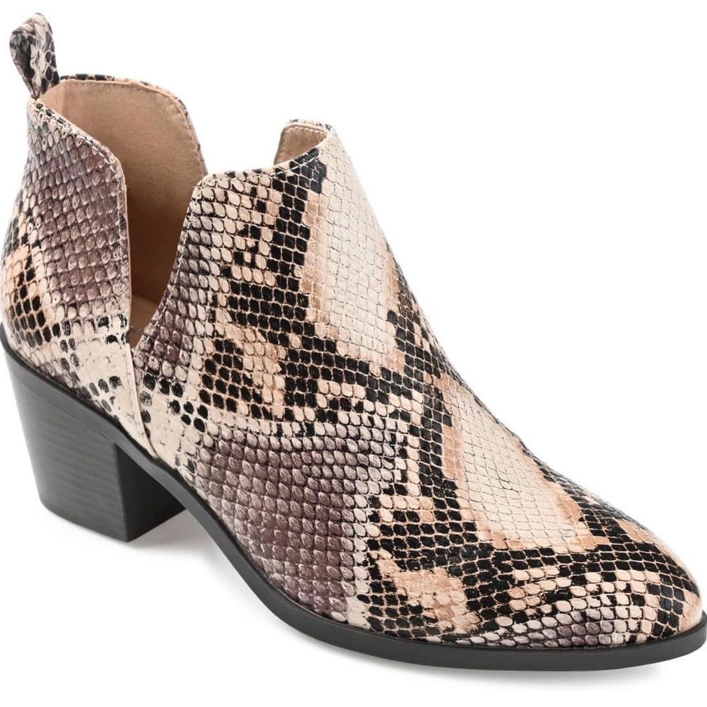 Snakeskin Booties